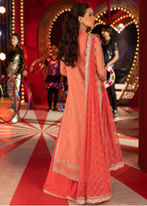 Asim Jofa Luxury Festive Embroidered Net 3 Piece Unstitched Suit AJ25LFD3 AJLLF-13